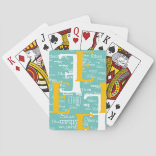 Create Cool Playing Cards with Name monogrammed