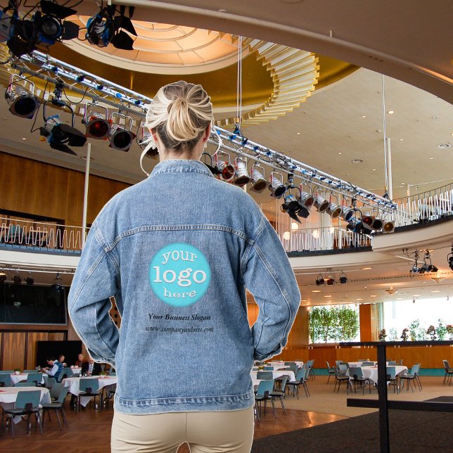 Create Custom Business Company Event Logo Office Denim Jacket (Create Custom Business Company Event Logo Office Denim Jacket)