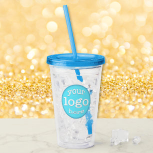 Create Custom Business Company Event Logo Promo Acrylic Tumbler