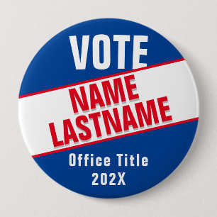 Create Custom Campaign Template for Elections 10 Cm Round Badge