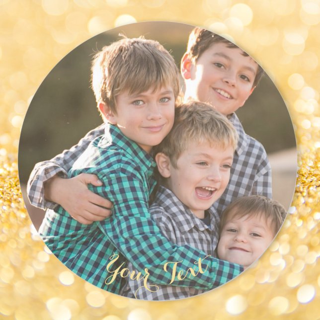 Create Custom Classic Round Photo Stickers Sheet (Create Custom Classic Round Photo Stickers Sheet)