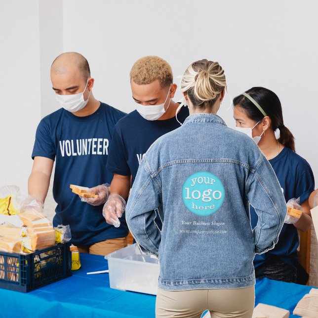 Create Custom Company Business Event Logo Office Denim Jacket (Create Custom Company Business Event Logo Office Denim Jacket)