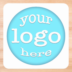 Create Custom Company Business Office Event Logo Square Sticker