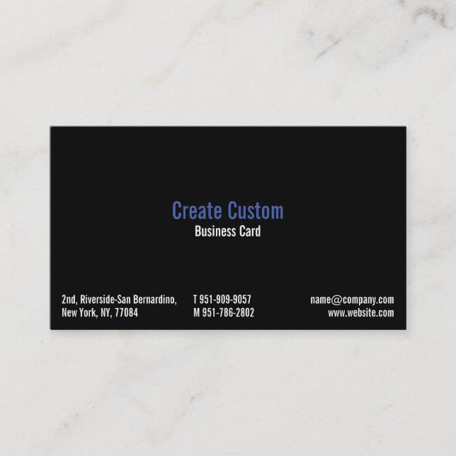Create Custom Cool Professional Business Card (Front)