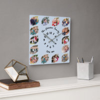 Create Custom Family Photo Collage Cool Dusty Blue