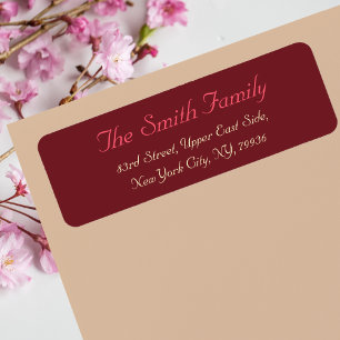 Create Custom Modern Elegant Return Address Label