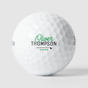 Create Custom Name Gift for Dad Golfer Golf Balls