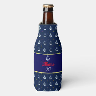 create custom & nautical can cooler monogrammed