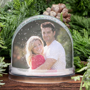 Create Custom Personalised Couple Photo Snow Globe
