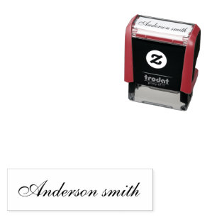 Create Custom Personalised Elegant Signature Name Self-inking Stamp