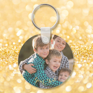 Create Custom Personalised Photo and Text Keyring