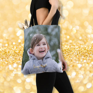 Create Custom Personalised Photo Stylish Trendy Tote Bag