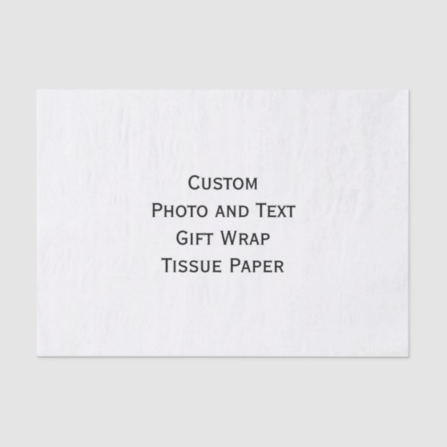 Create Custom Personalised Photo Text Gift Wrap Tissue Paper (Front)