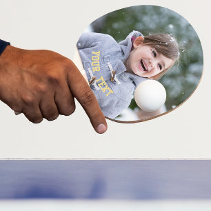 Create Custom Personalised Photo Text Table Tennis Ping Pong Paddle