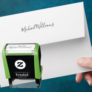 Create Custom Personalised Simple Signature Name Self-inking Stamp
