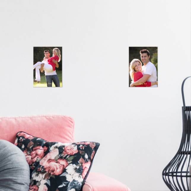 Create Custom Personalised Wedding Photo Gold Text (Livingroom)