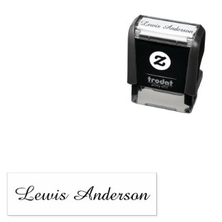 Create custom personalized elegant signature name  self-inking stamp