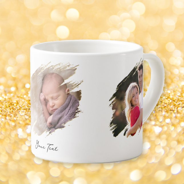 Create Custom Photo and Text Espresso Coffee Mug (Create Custom Photo and Text Espresso Coffee Mug)