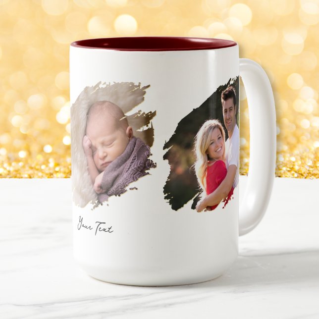 Create Custom Photo Text Two-Tone Tea Coffee Mug (Create Custom Photo Text Two-Tone Tea Coffee Mug)