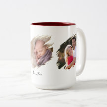 Create Custom Photo Text Two-Tone Tea Coffee Mug