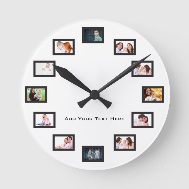 Create Custom Photos Pocket Round Clock (Front)