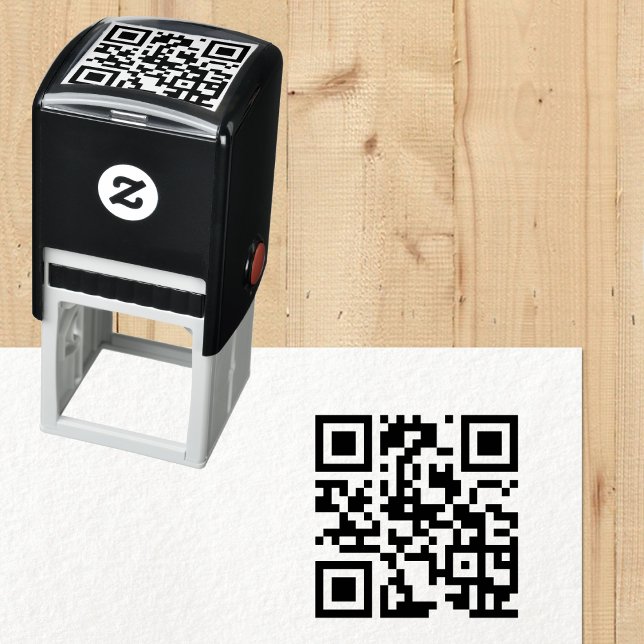Create Custom QR Code Scannable Website Address Self-inking Stamp (Create Custom QR Code Scannable Website Address Self-inking Stamp)