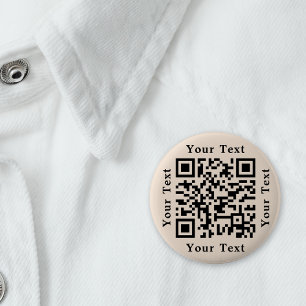 Create Custom Small Business Website Scan QR Code 6 Cm Round Badge