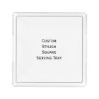 Create Custom Stylish Square Acrylic Serving Tray