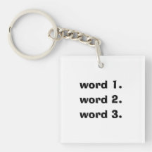 Create custom text simple three words expression