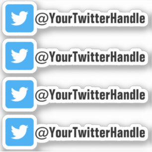 Create Custom Twitter Handle Social Media Stickers