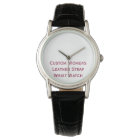Create Custom Womens Leather Strap Wrist Watch