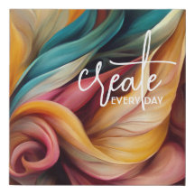 CREATE EVERY DAY, Colourful Abstract Swirls
