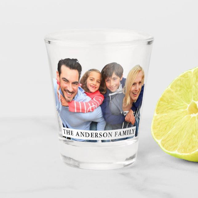 Create Family Photo And Text Shot Glass (Front)