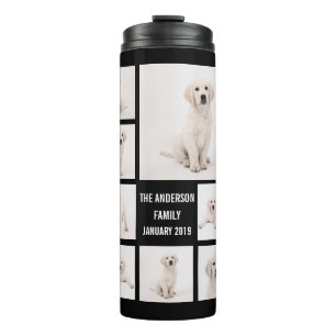 Create Family Photography Photo Collage 8 Photos Thermal Tumbler