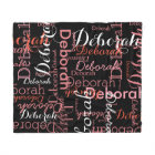 Create feminine name typography pink on black