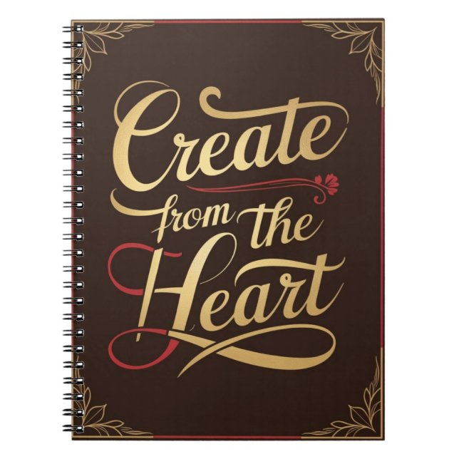 Create From The Heart Notebook (Front)
