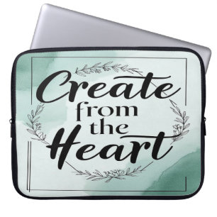Create From The Heart option 2 Laptop Sleeve