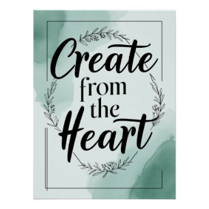 Create From The Heart option 2 Poster