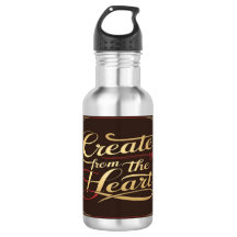 Create From The Heart water bottle