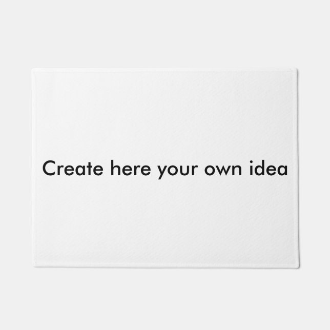 Create here your own idea - by Shirt to Design Doormat (Front)