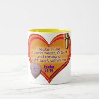 Create in Me a Clean Heart Christian Mug