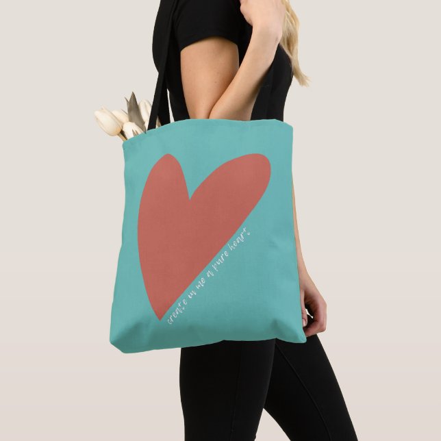 Create in Me a Pure Heart Bible Christian Shopping Tote Bag (Close Up)