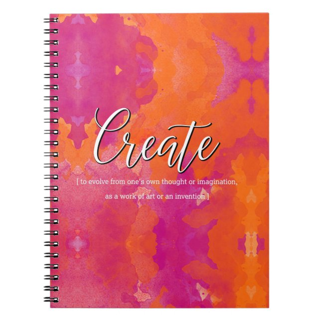 Create Inspirational Design Notebook (Front)