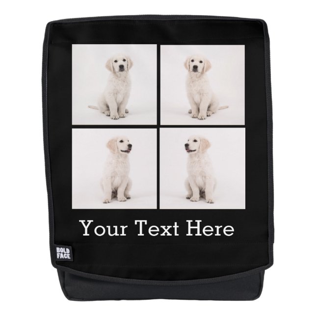 Create Instagram Family Photo Dog Cat Photos Backpack (Front)