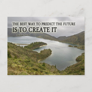 Create It Quote on Photograph Postcard