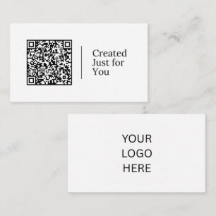Create Just for You Customisable QR code & Logo Business Card