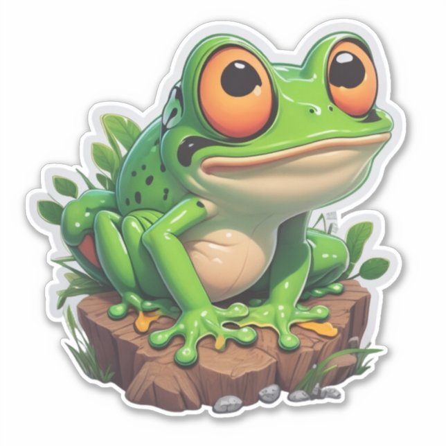 Create Magic with Frog Stickers for All Ages (Front)