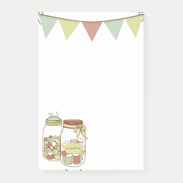 Create mason jar and garland Post-it notes (Front)