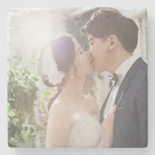 Create Memorable Wedding Photo Stone Coaster