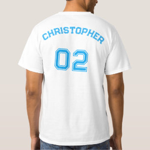 Create Mens Player Name Jersey Number Value Cotton T-Shirt